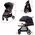 Wózek KinderKraft Sportinis vežimėlis Kinderkraft Grande Plus, Black