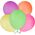 Arpex Balony pastelowe fluorescencyjne 12,5cm 100szt