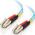 C2G C2G LC-LC 10Gb 50/125 OM3 Duplex Multimode PVC Fiber Optic Cable (LSZH) - Netzwerkkabel - LC Multi-Mode (M) zu LC Multi-Mode (M) - 2 m - Glasfaser - Duplex - 50/125 Mikrometer - OM3 - halogenfrei - Aquamarin