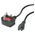Kabel zasilający Triton Kabel zasilający VALUE UK, 3-pol. notebook-żeński, 3A, czarny, 1,8 m