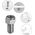 MAXlight Uchwyt lampy-lupy tube inox