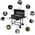 Toya LUND CHARCOAL GRILL WITH COVER GRID 71x35cm