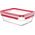 Emsa Emsa Clip&Close Glass Food Container 1,3 L  red