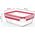 Emsa Emsa Clip&Close Glass Food Container 1,3 L  red