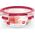 Emsa Emsa Clip&Close Glass Food Container 600 ml  red