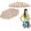 Parasol plażowy balkonowy Enero Camp 180cm