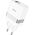 Ładowarka Hoco HOCO ładowarka sieciowa USB A + Typ C + kabel Typ C do Typ C PD QC3.0 3A 30W N21 biała