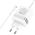 Ładowarka Hoco HOCO ładowarka sieciowa USB A + Typ C + kabel Typ C do Typ C PD QC3.0 3A 30W N21 biała