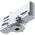 Paulmann Paulmann 91385, Pendant light adaptor, Ceiling/wall, Silver, Metal, Plastic, 1150 W, 96 mm