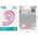 GoDan Balon foliowy cyfra 9 jasnoróżowa Smart 92cm