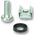 MicroConnect Set of Captive Nuts 20 x M6
