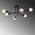 Lampa sufitowa Namat Opviq Sheen šviestuvas Flower 521SHN1132