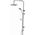 Zestaw prysznicowy Invena SHOWER COLUMN DOKOS W BATH MIXER BLACK