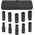 Rockforce ROCKFORCE NASADKI UDAROWE DŁUGIE 10szt.1/2" 10-24mm /WALIZKA