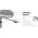 Activeshop Gabbiano taboret Fine Silver Roll Speed