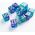 Gamegenic Gamegenic: Galaxy Series - D6 Dice Set (16 mm) - Neptune