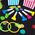 Party Deco Gwizdki neonowe 6szt