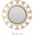 Home Styling Collection Lustro ścienne 55 cm