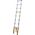 AWTools DRABEST ALUMINUM TELESCOPIC LADDER 9 steps 2.6 m MAX 150 kg
