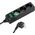 Kabel zasilający Vivanco Vivanco extension cord 3 sockets 1.4m, black (27015)