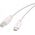 Kabel USB Vivanco Vivanco cable USB-C - USB-B 3m, white (45356)