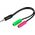Kabel Vivanco Vivanco cable 3.5mm - 2x3.5mm 0.1m (45499)