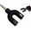 Kabel Vivanco Vivanco cable 3.5mm - 2x3.5mm 0.1m (45499)