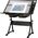 Biurko DNA DNA PRO DESK 1 biurko stół kreślarski z szufladami szkło hartowane 120x60 cm