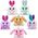HP RAINBOCORNS plush toy with accessories Bunnycorn, 9260/9260SQ1