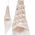 Home Styling Collection ZAWIESZKA DEKORACYJNA MIKOŁAJ 11CM CEKINY BIAŁY