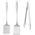 Mustang MUSTANG BBQ TOOLS 3PCS STAINLESS STEEL