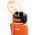 Astra Bidon Aqua Pure 400ml neon orange ASTRA