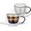 Orion Filiżanki termiczne ze spodkiem z podwójną ścianką do kawy espresso DOUBLE 90 ml 2 szt.