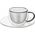 Orion Filiżanki termiczne ze spodkiem z podwójną ścianką do kawy espresso DOUBLE 90 ml 2 szt.
