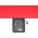 Enero HAMAK TURYSTYCZNY 2 OSOBOWY 270X140CM CZARNO CZERWONY