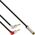 InLine InLine® Slim Audio Plane headphone adpter cable, 2x 3.5mm M to 3.5mm F 3pin, 0.15m
