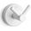 KAPITAN Double towel hook Kapitan UNO 12 02 66, white matt