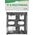 InLine InLine® Floppy installation frame with screws, black