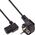 Kabel zasilający InLine InLine® Power cable, Schutzkontakt angled to C13 left angeled, black, 5m