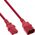 Kabel zasilający InLine 55pcs. Bulk-Pack InLine® Power cable extension, C13 to C14, red, 1m