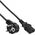Kabel zasilający InLine 25pcs. pack Bulk-Pack InLine® Power cable, CEE7/7 angled to IEC-C13, black, H05VV-F, 2.5m