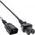 Kabel zasilający InLine 40pcs. pack Bulk-Pack InLine® Power Cable extension C15 straight to C14 socket straight black 1.8m