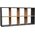 Lumarko Regał Malax 2x4 Antracyt/artisan