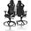 Fotel Noblechairs EPIC z prawdziwej skóry - czarny/biały/czerwony (GAGC-034)
