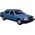 Bburago BBU 1:24 1987 Mercedes-Benz 190E Blue 21103BU