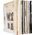 Vinyl record stand white