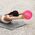 Rebel Mini piłka gimnastyczna do pilates rehabilitacyjna 25cm z pompką ręczną, kolor różowy, REBEL ACTIVE