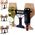 Home Styling Collection Wieszak na butelki wina drewniany metalowy 40x11x35 cm