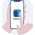 Plegium Smart Emergency Button Wearable – smart personal alarm, white
