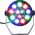 DNA REFLEKTOR DYSKOTEKOWY OŚWIETLENIE DJ EFEKT ŚWIETLNY LED RGB FLOWER PAR V2